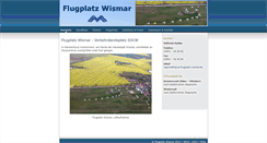 Desktop Screenshot of flugplatz-wismar.de